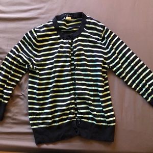 J Crew stripe cardigan